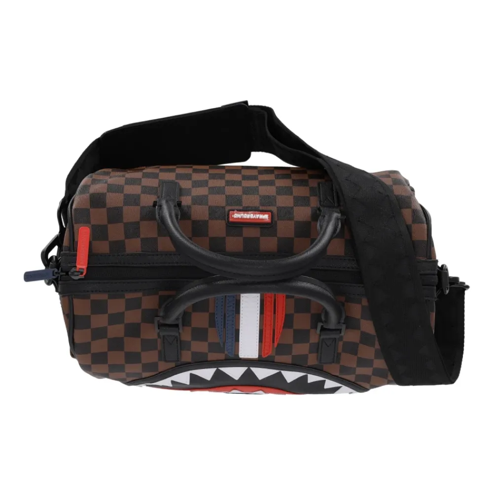 Rejsetasker<SPRAYGROUND Mini Fransk Maskine Duffle Taske /Sort Brun
