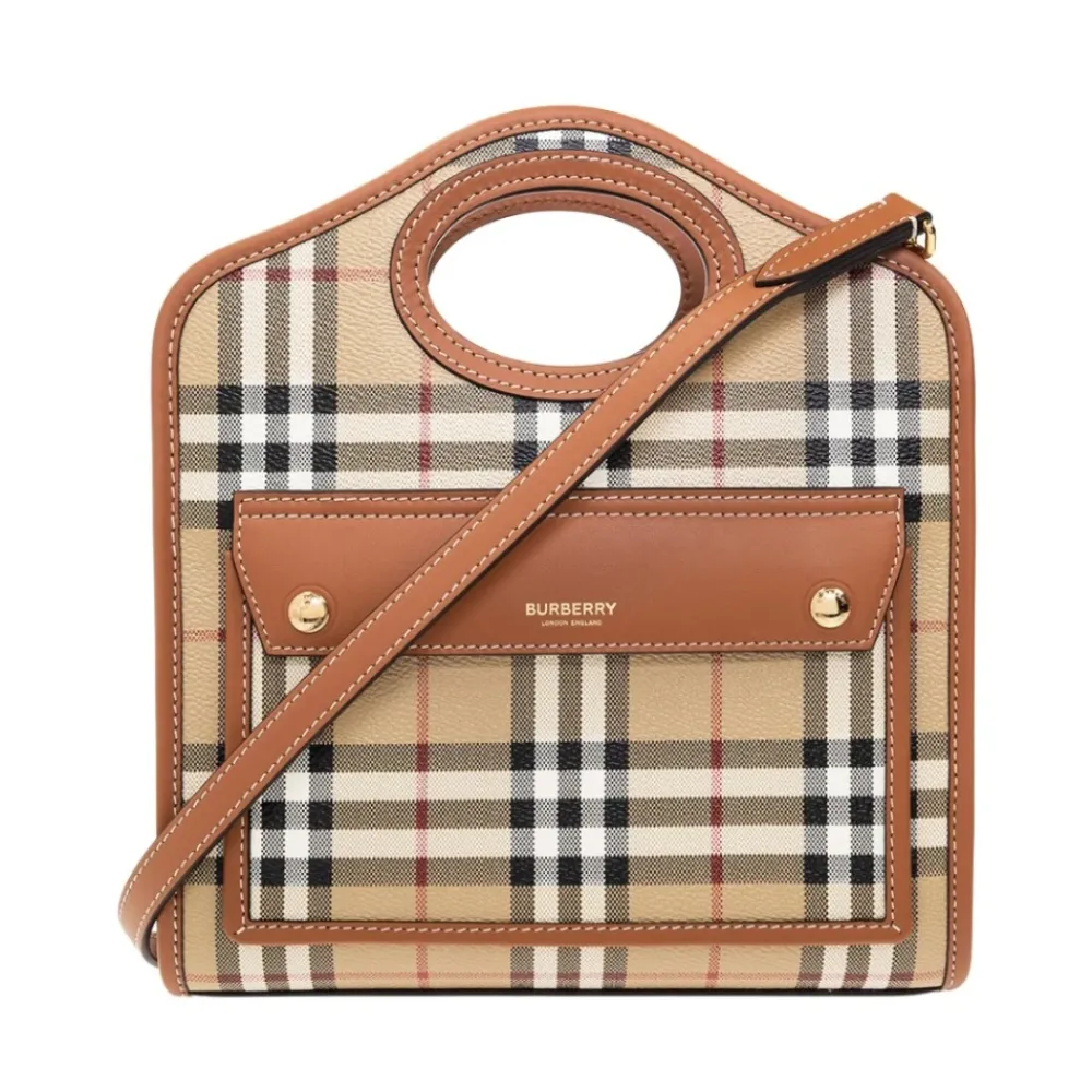 Skuldertasker^Burberry Mini Lomme Taske Brun