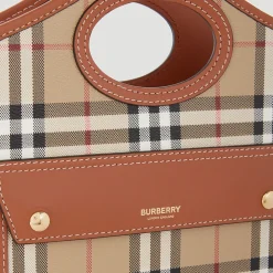 Skuldertasker^Burberry Mini Lomme Taske Brun
