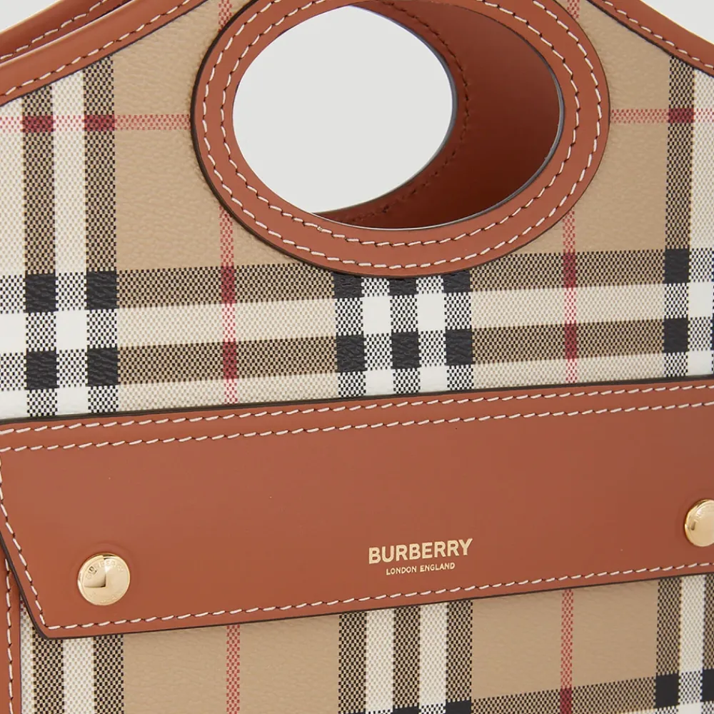 Skuldertasker^Burberry Mini Lomme Taske Brun