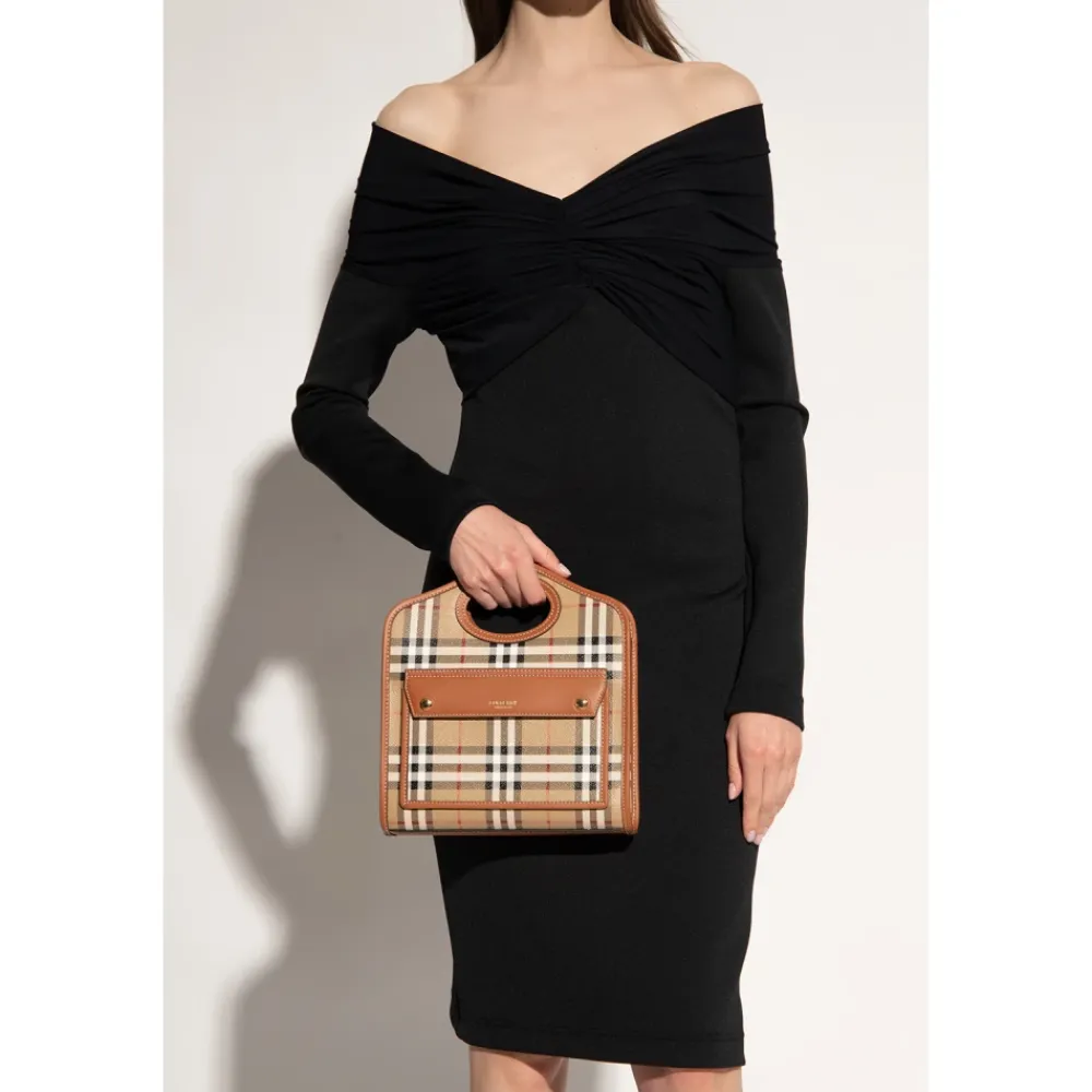 Skuldertasker^Burberry Mini Lomme Taske Brun