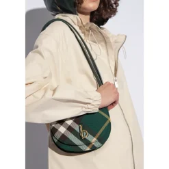 Bæltetasker<Burberry Mini Rocking Horse Checked Crossbody Taske Grøn