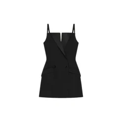 Kjoler<Givenchy Mini skræddersyet kjole i uld Sort