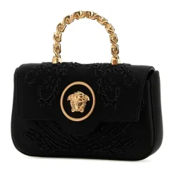 Bæltetasker<Versace Mini Top Handle Vitello Sort