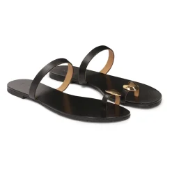 Sandaler<Kazar Minimalistiske e mules på en flad sål Sort