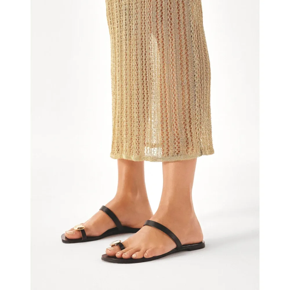 Sandaler<Kazar Minimalistiske e mules på en flad sål Sort