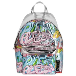 Tasker<Philipp Plein Mirror Leather Backpack Bombing Graffiti Multifarvet