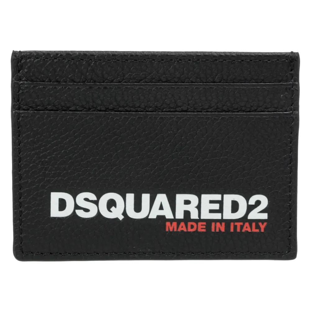 Punge & Kortholder<Dsquared2 Mønstret Kortholder Sort