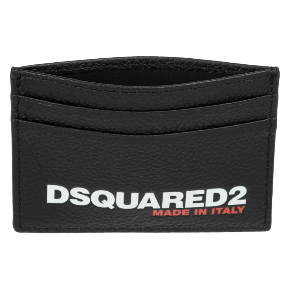 Punge & Kortholder<Dsquared2 Mønstret Kortholder Sort