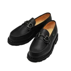Loafers<Paraboot Mocassino i læder med spænder Sort