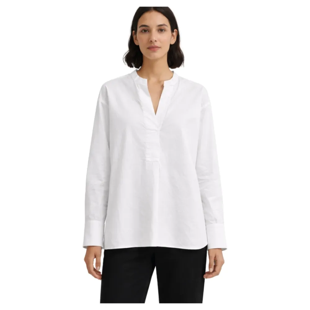 Bluser & Skjorter^Pomandère Model 9494 Bluse Hvid