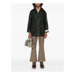 Regntøj<Barbour Modern Beadnell Wax Jacket Grøn
