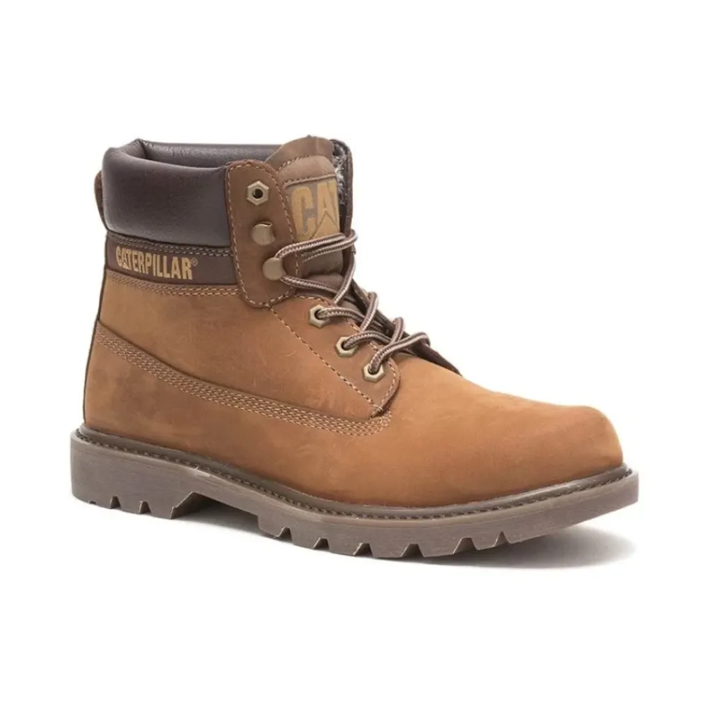 Vinterstøvler<CAT Moderne læder højtop sneakers Brun