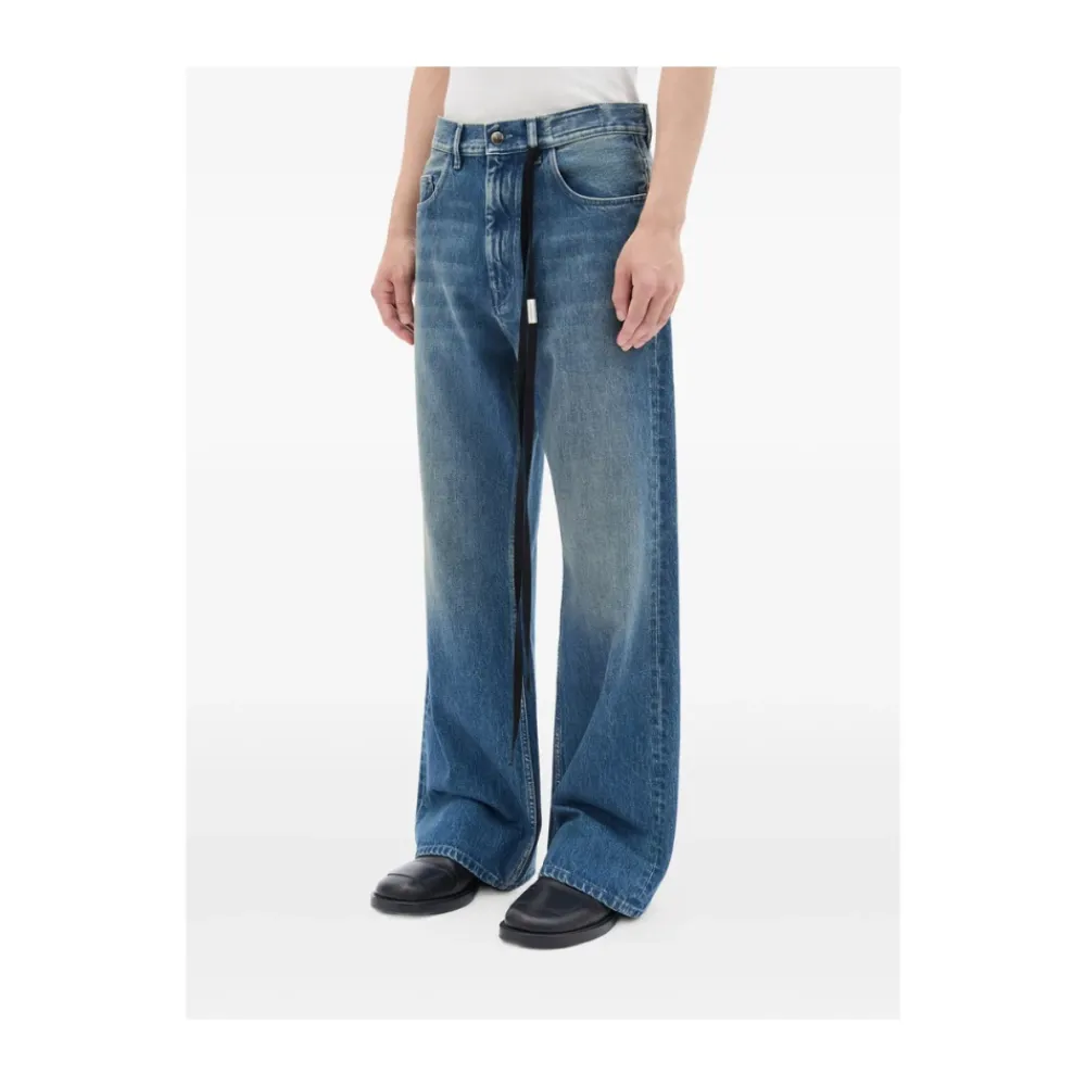 Jeans<Ann Demeulemeester Modest Afslappede Flared Bukser Blå