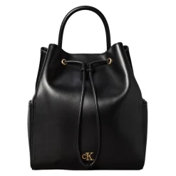 Rygsække<Calvin Klein Monogram Drawstring Backpack Sort