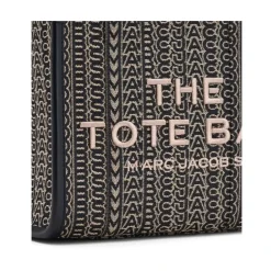 Indkøbstasker<Marc Jacobs Monogram Jacquard Top Handle Taske Sort