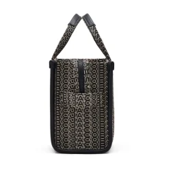 Indkøbstasker<Marc Jacobs Monogram Jacquard Top Handle Taske Sort