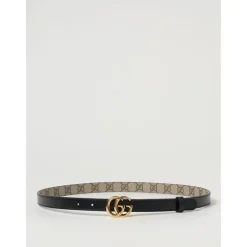 Bælter^Gucci Monogram Modebælte Beige