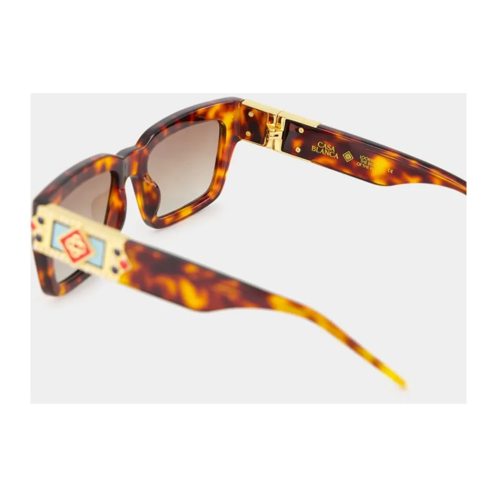 Solbriller^Casablanca Monogram Tortoiseshell Solbriller Brun