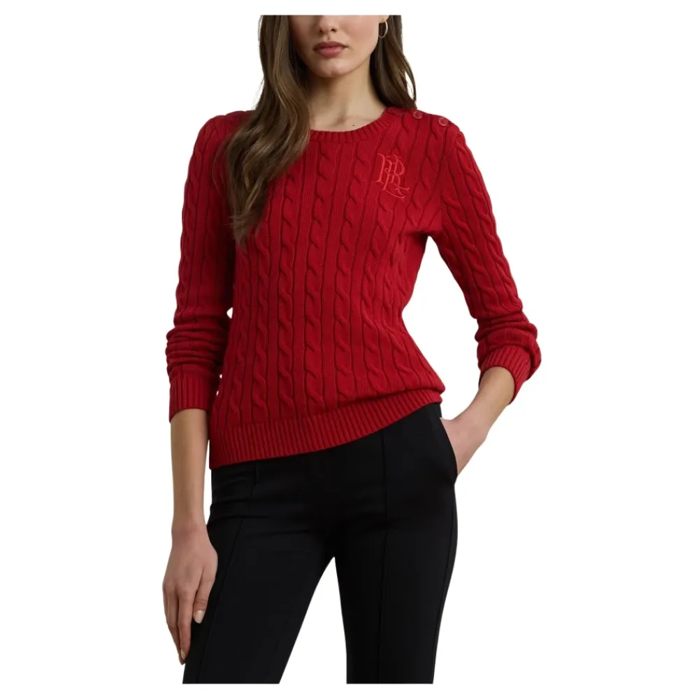 Striktrøjer & Sweatere^Ralph Lauren Montiva Langærmet Pullover Rød