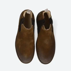 Chelsea Boots<ASTORFLEX Mørk Khaki Ankelstøvler Brun