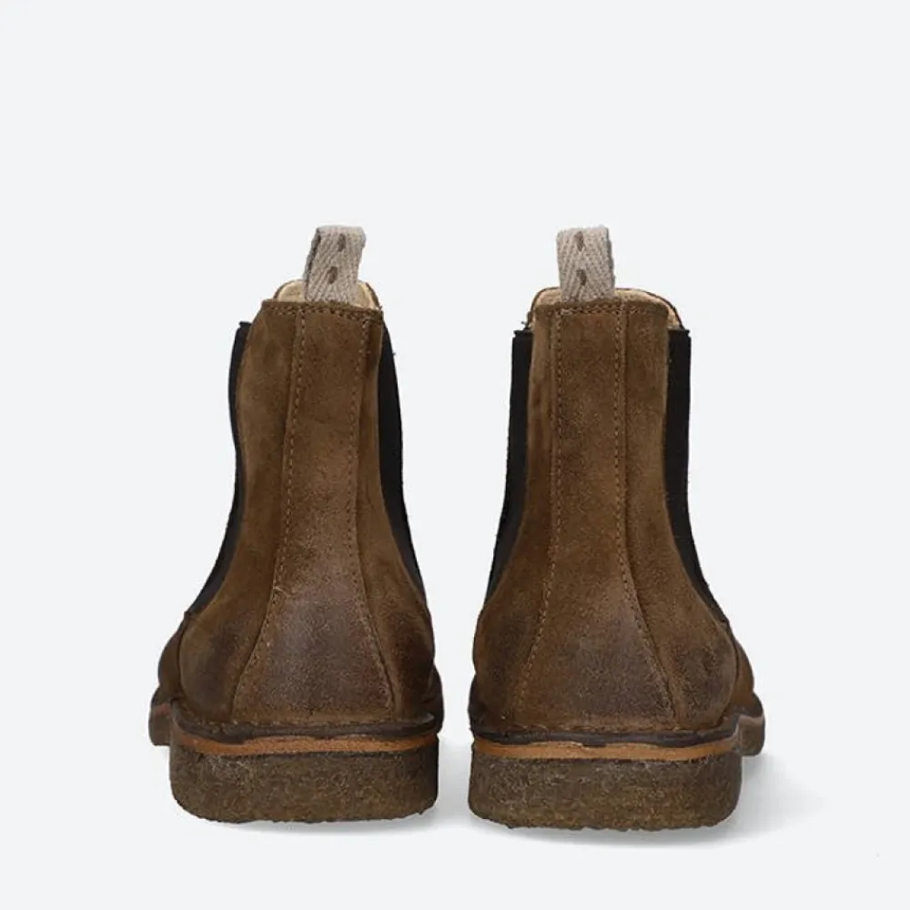 Chelsea Boots<ASTORFLEX Mørk Khaki Ankelstøvler Brun