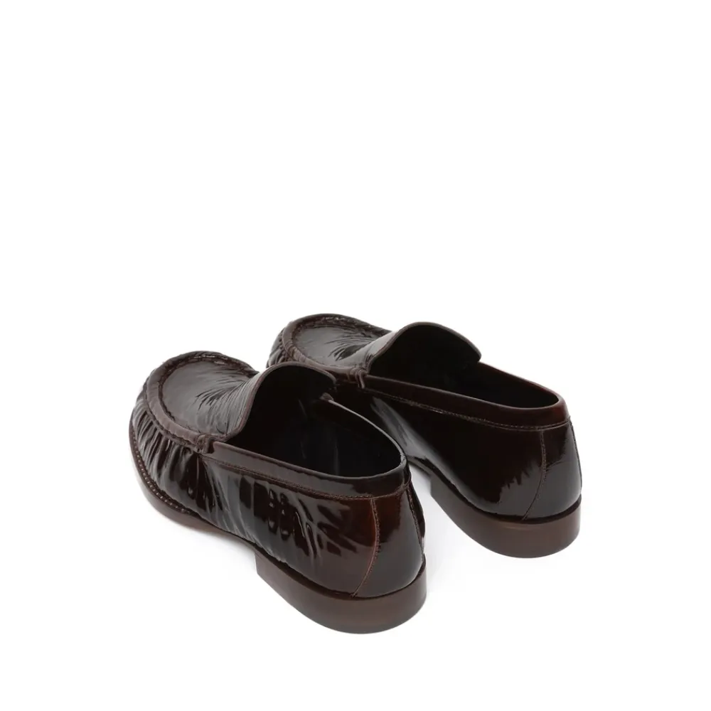 Loafers^Dries Van Noten Mørkee Patentlæder Slip-On Sko Brun