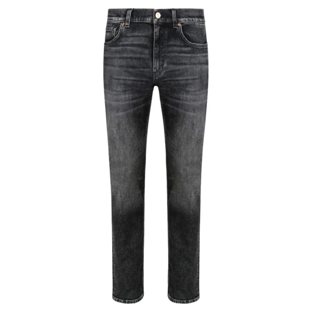 Jeans<Versace Mørke La Medusa Broderi Jeans Grå