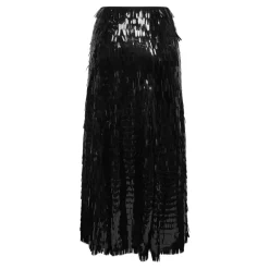 Nederdele<Self Portrait 165MSK Sequin Midi Skirt Sort