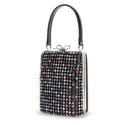 Bæltetasker<Self Portrait Multi Crystal Embellished Clutch Bag Multifarvet