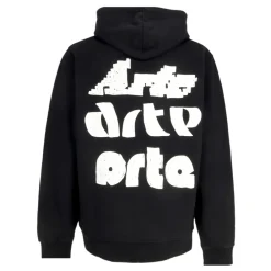 Trøjer<Arte Antwerp Multi Logo Print Hoodie Sort