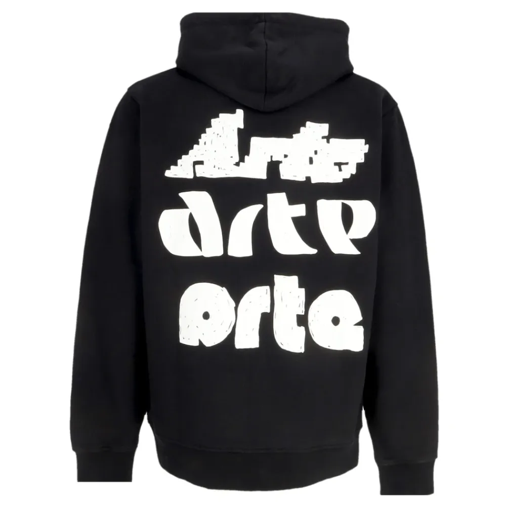Trøjer<Arte Antwerp Multi Logo Print Hoodie Sort