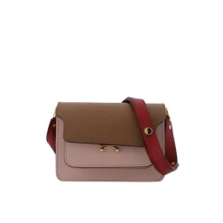 Skuldertasker<Marni Læder Mini Trunk Skuldertaske Multifarvet