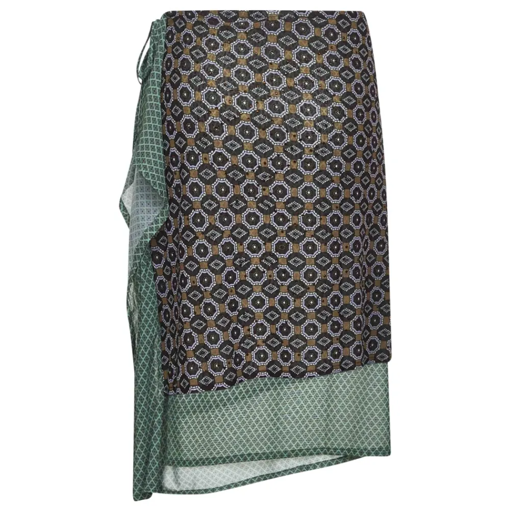 Nederdele<Dries Van Noten Mini Tie Mesh Nederdel Multifarvet