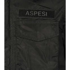 Jakker^Aspesi Multi-pocket Nylon Jakke Sort