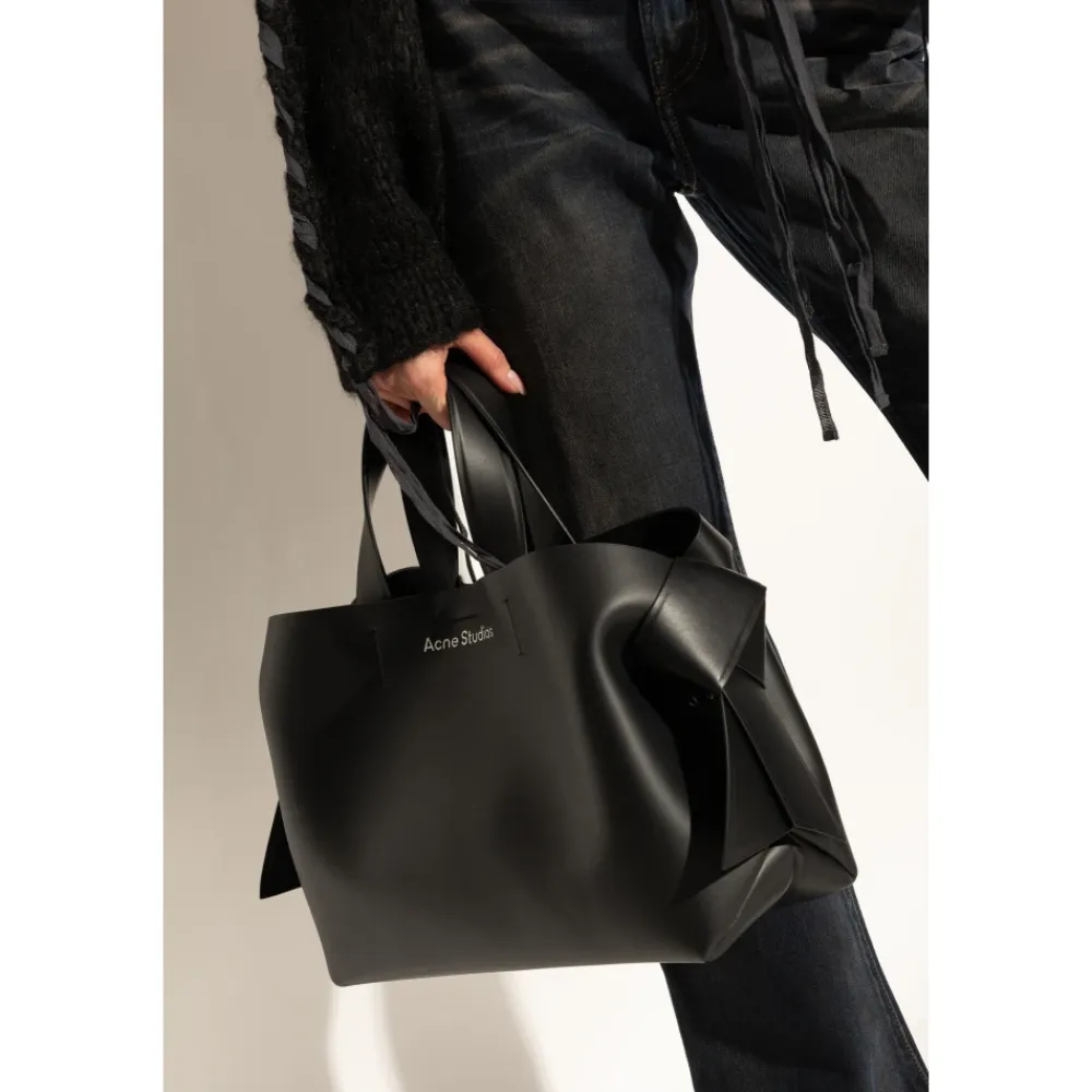 Indkøbstasker^Acne Studios Musubi Midi Shopper Taske Sort