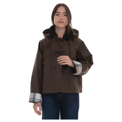 Jakker<Barbour Myra Waxed Duffle Coat Brun