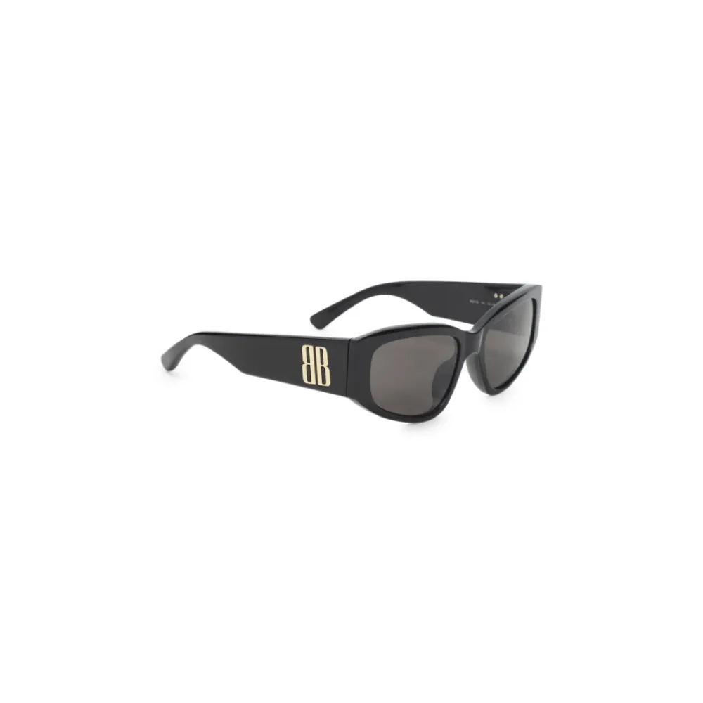 Solbriller|Solbriller^Balenciaga Nano D Frame Solbriller Sort
