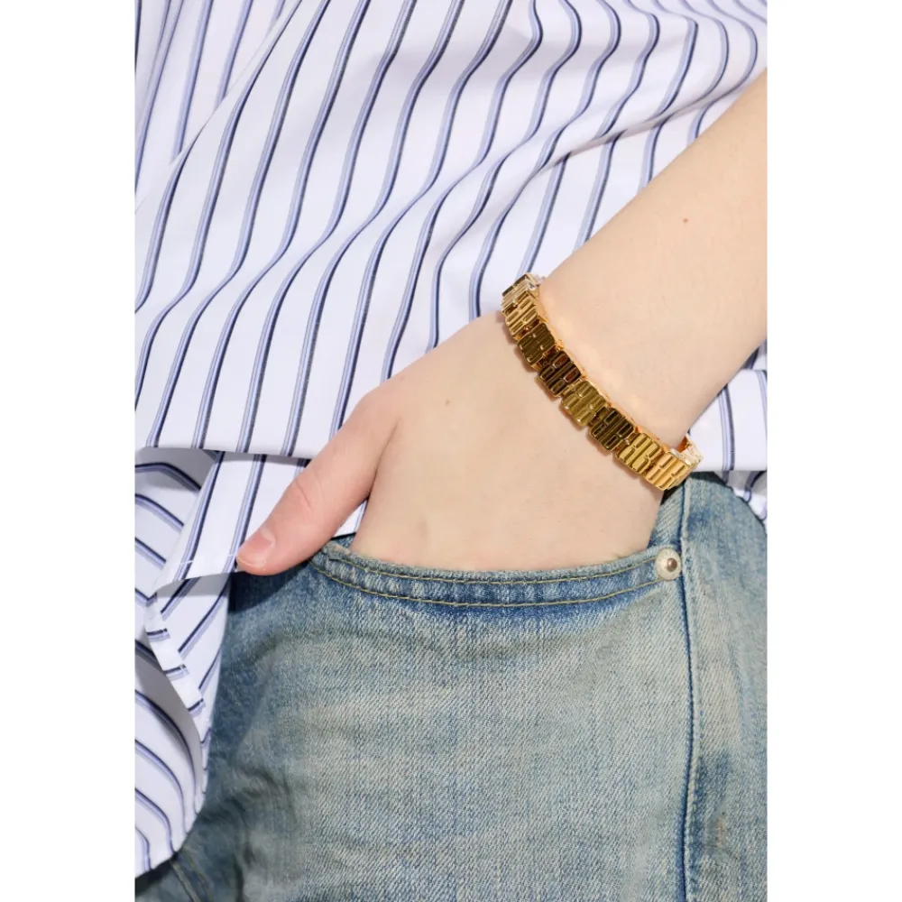 Smykker^Balenciaga Nano Mini Link Armbånd Gul