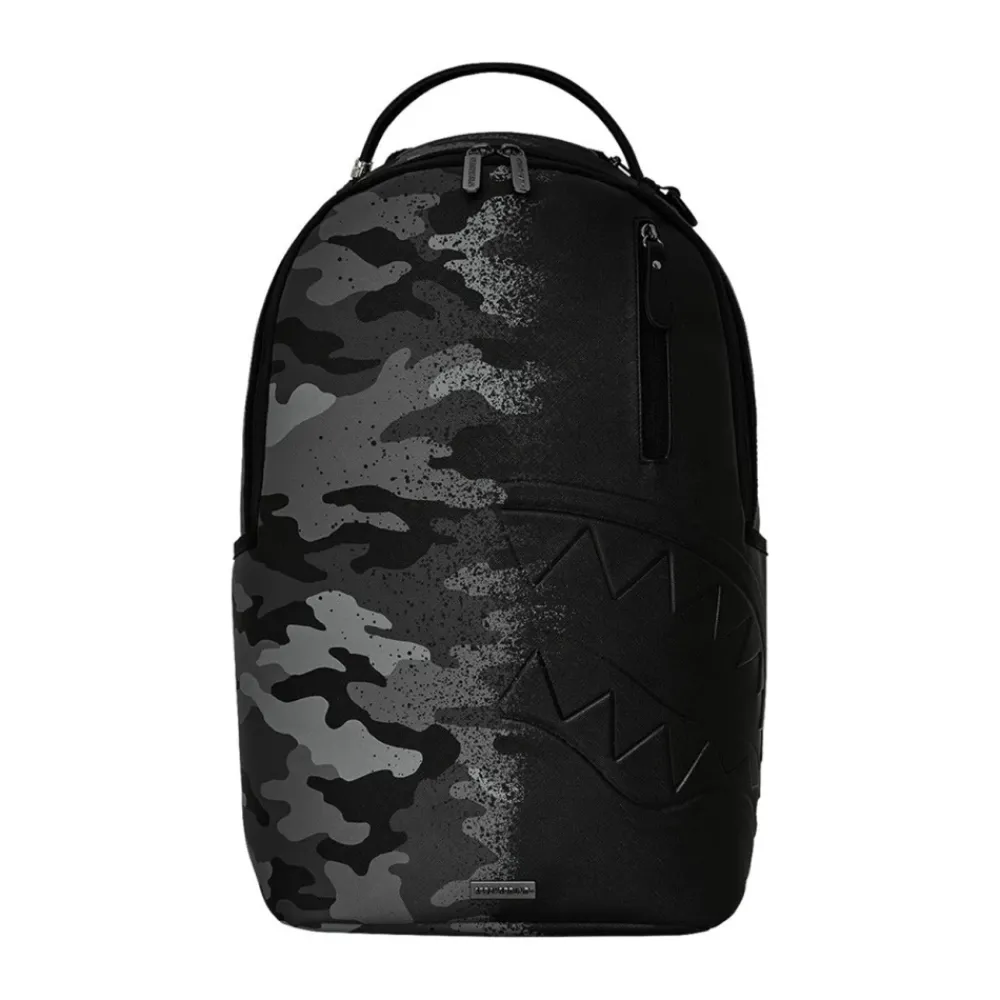 Tasker|Rygsække^SPRAYGROUND Nat Camo Rygsæk med Guld Detaljer Sort
