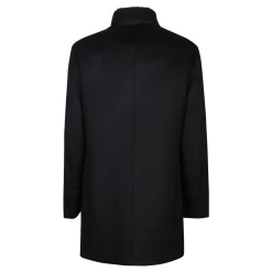 Frakker^Moorer Navy Bond-Fur-Le Coat Sort