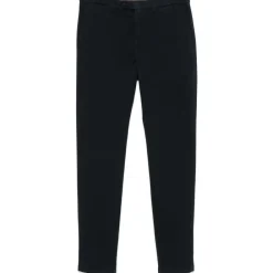 Bukser^Canali Navy Slim Fit Twill Bukser Blå