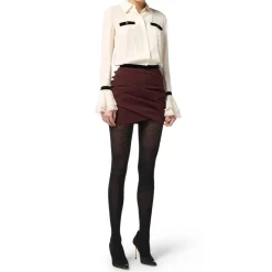 Nederdele<Elisabetta Franchi Nederdel i let crepe med juvelknapper Brun