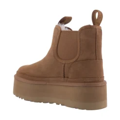 Støvler|Chelsea Boots<UGG Neumel Platform Chelsea Støvler Chestnut Brun