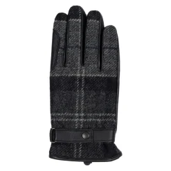 Handsker<Barbour Newbrough Handske Vandtæt Uld Læder Handsker Sort