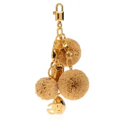Tilbehør Til Tasker^Dolce & Gabbana Nøglering med dusk Beige