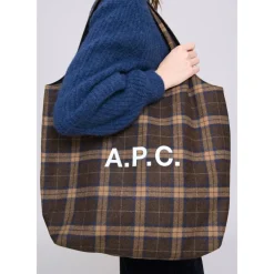 Tasker<A.P.C. Ninon Tote Bag Brun