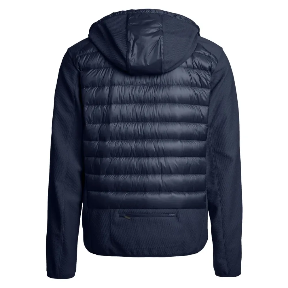 Jakker<Parajumpers Nolan Hybrid Hættejakke med Dun Blå