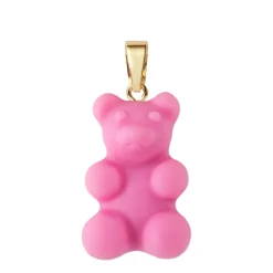 Smykker^Crystal Haze Nostalgia Bear Vedhæng Med Klassisk Konnektor Pink