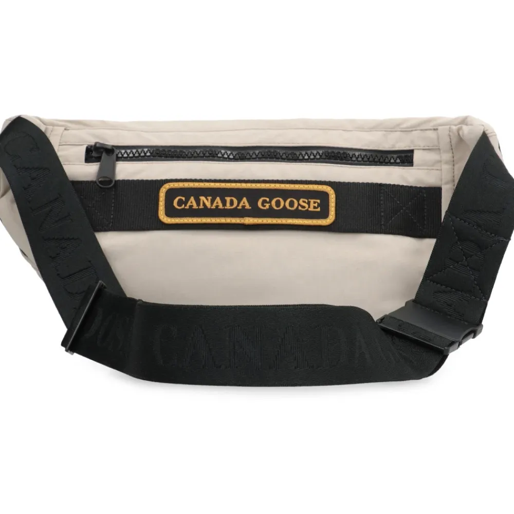 Tasker^Canada Goose Nylon Bæltetaske med Lommer Grå